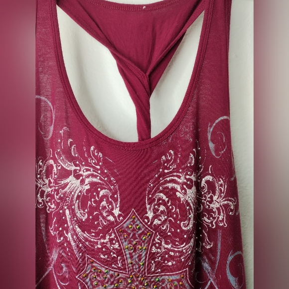 Women's cross studded top - Picture 3 of 4